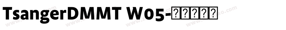 TsangerDMMT W05字体转换